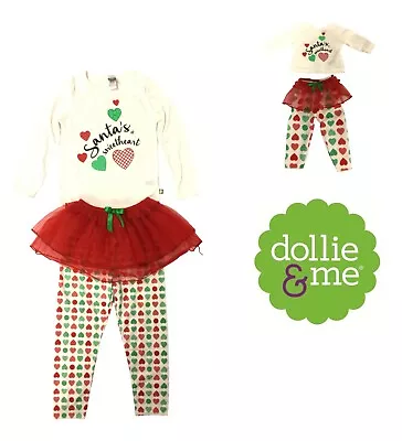 Dollie & Me Girl Fashion 18  Doll Dress Matching Outfits Santa's Sweetheart 6x • $19.99