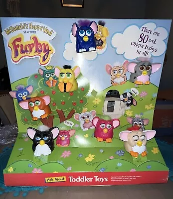 McDonald’s Happy Meal Furby Store Display 1999 Very Rare Complete • $35