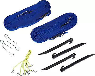 Outdoor Volleyball Boundary Webbing With Ground Stakes • $59.19