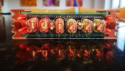 £165 • Buy Nixie Clock Kit With Six IN-17 N.O.S. Nixie Tubes