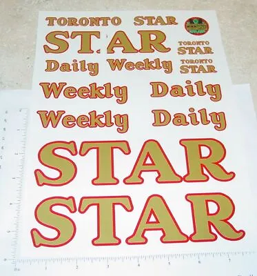 Otaco Minnitoys Toronto Star Semi Sticker Set MN-003 • $52
