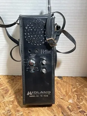 Midland International Hand Held CB Radio  75-764B  5-Watt 3-Channel • $15