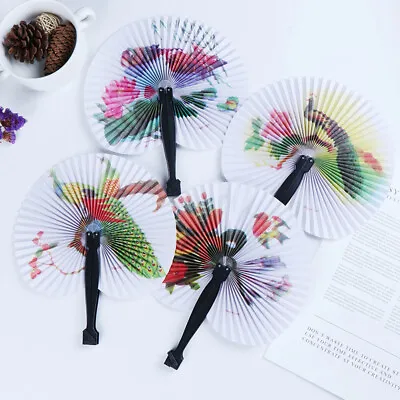 Summer Handheld Fan Chinese Folding Hand Fan Printed Paper Decorative G-FM • $1.26