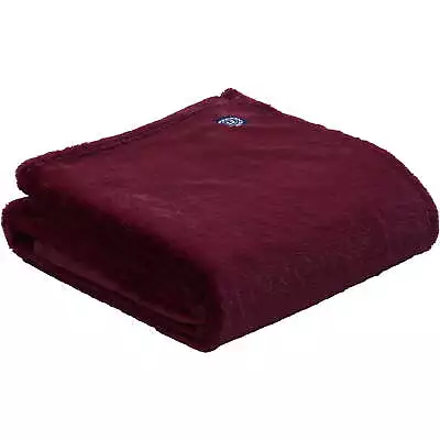 Chaps Plush Bed Blanket With Faux Fur Reverse - Full/Queen 90 X 90 Red • $31.85