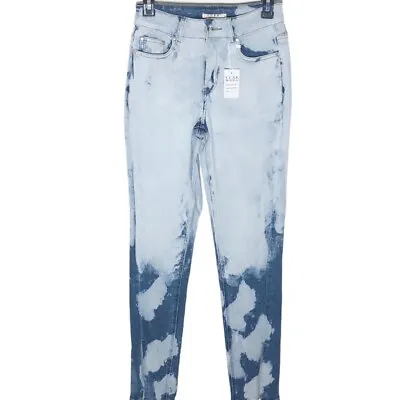 Luxe Moda Hi Rise Split Hem Skinny Jeans Tie Dye 4 • £43.79