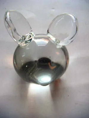 Art Glass Paperweight Cute Mouse Signed  Vitrix 1982see • $29.99