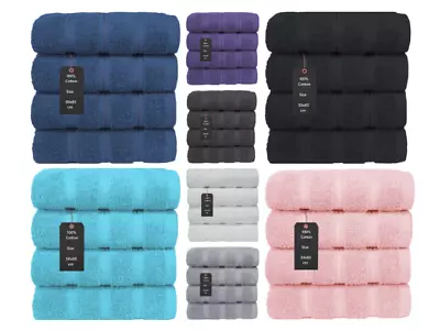 Luxurious 4-Pack Hand Towels For Spa & Salon - Soft Absorbent - Fast Shipping! • £7.49