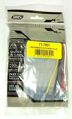 Metra Turbowire OEM Wire Harness For Mitsubishi 1992-12 71-7001 • $14.51