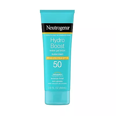 5 Pack Neutrogena Hydro Boost Water Gel Lotion Helioplex Sunscreen SPF 50 3 Oz • $104.15