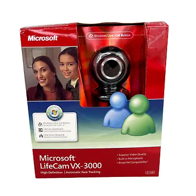 Microsoft Windows Live Messenger LifeCam VX-3000 USB 2.0 Webcam PC Pre-owned • $14.99