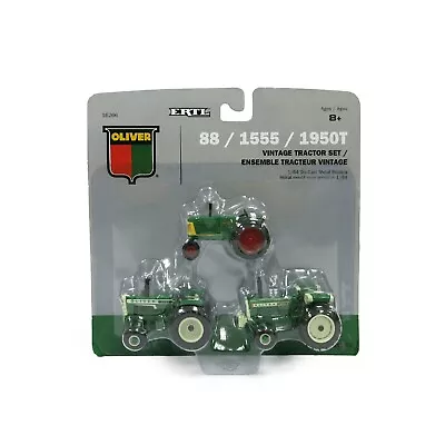 1/64 Scale  ERTL Oliver Vintage Historical Tractor 3 Piece Set Not Made Anymore! • $54.23