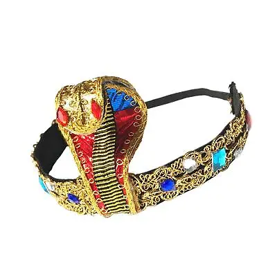 Novely Egypt Queen Headdress Stylish Egyptian  Gift Theme Costume Snake • £5.65