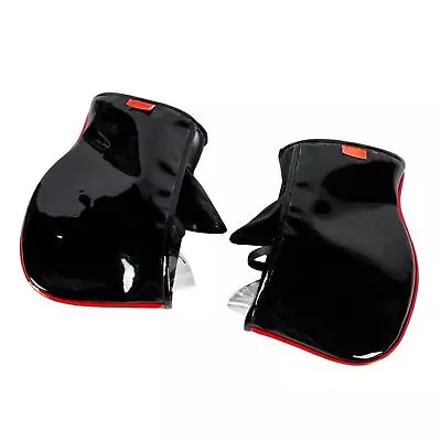PU Leather Motorcycle Handlebar Gloves Thick Velvet Comfortable Hand Warmer • $22.83