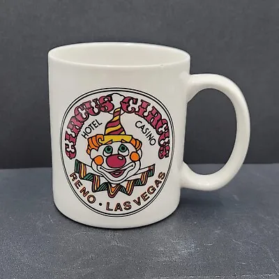 Vintage CIRCUS CIRCUS Casino Coffee Mug Cup Las Vegas Clown Souvenir • $12