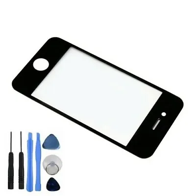 $3.85 • Buy New Front Screen Lens Glass For IPhone 4S Replacement Part Black