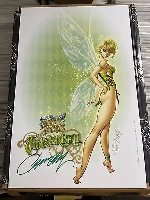 J SCOTT CAMPBELL TINKERBELL FAIRYTALE FANTASIES 11x17 SIGNED ART PRINT 2018 • $49.99