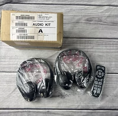 NEW GENUINE OEM *VES* DVD Headphone Set + Remote Kit For CHYSLER DODGE JEEP RAM • $89
