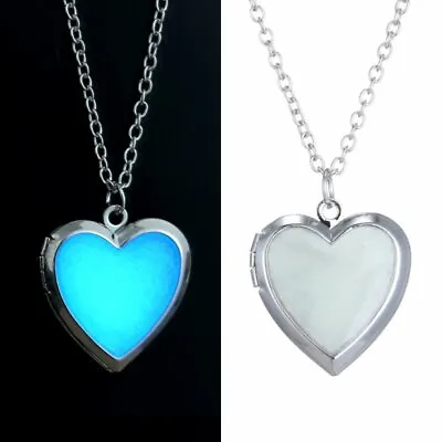$0.72 • Buy Steampunk Fairy Magical Fairy Luminous Glow In The Dark Heart Pendant Necklace