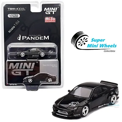 Mini GT 1:64 Nissan Silvia (S15) Rocket Bunny Black Pearl #602 • $12.99