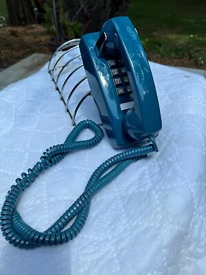 Teal Western Electric 2554 TouchTone Wall Telephone - Beautiful Condition • $39.99