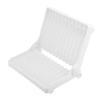 White Kitchen Foldable Dish Rack Stand Holder Bowl Plate Organizer Tray Shelf *1 • $24.11