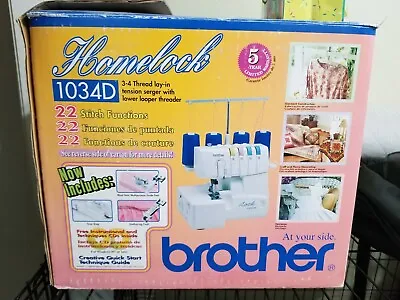 Brother 1034D 3/4 Thread Serger With Differential Feed - White • $190