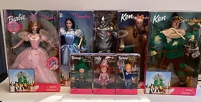 1999 Barbie Wizard Of Oz Complete Collection Set Of 8 Includes 3 Munchkins NIB • $219