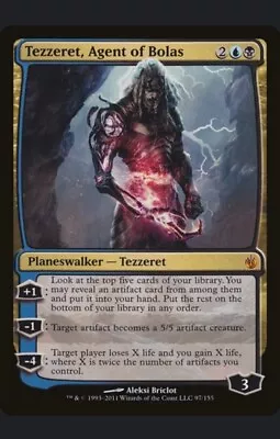 MTG Tezzeret Agent Of Bolas Mirrodin Besieged 97/155 Regular Mythic • $3