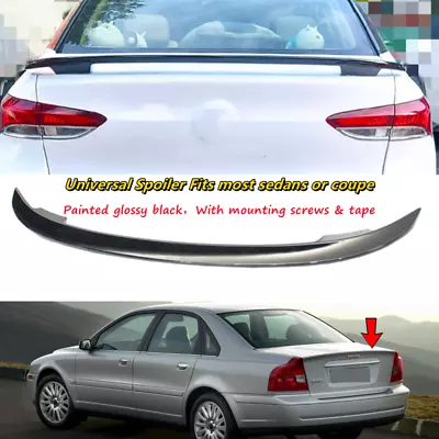 Fit For Volvo S80 2000-2006 Black Rear Trunk Racing Spoiler Wing Universal • $69.35