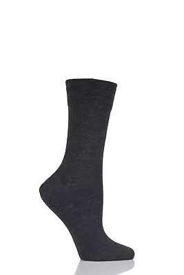 FALKE Sensitive Ladies Berlin Merino Wool Left & Right Comfort Cuff Socks 1 Pair • £16.99