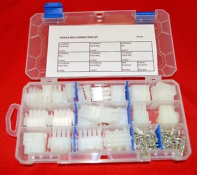 Molex MLX Small Connector And Terminal Kit 154 Pieces  2-15 Conductor • $33.95