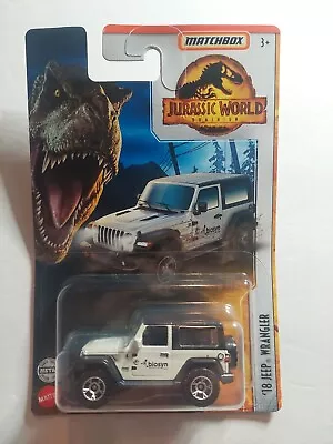 2022 Matchbox Jurassic World Dominion '18 Jeep® Wrangler WHITE | BIOSYN |  • $3.98