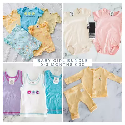 Bundles Of Baby Girl Clothes Sz 000 0-3 Months Bonds Dymples Marks & Spencer • $45