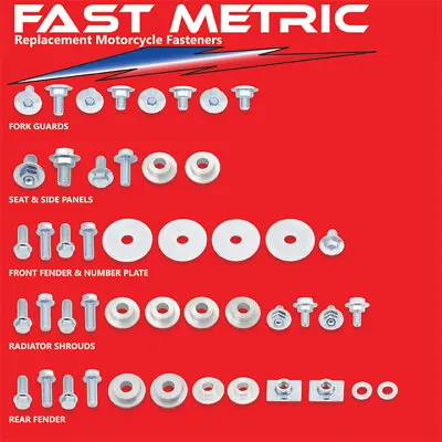 2004-2009 CRF 450X Plastics & Body Bolt Kits-EVERY Fastener You Need-GUARANTEED • $24.99