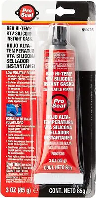 Sealpro ProSeal 80726 High Temperature RTV Silicone Instant Gasket Red • £10.09