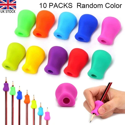 £4.66 • Buy 10Pcs Pencil Grips For Children’s Handwriting, Pencil Holder For Kids, Ergonomic