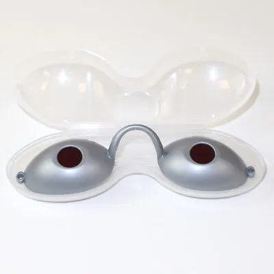 Sunbed Tanning Goggles Eyewear UV Eye Protection - Lessian Vision 2 Silver • £6.99