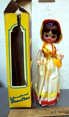 MISS HUNGARY 10  Tall Miss Universe International Beauties Doll New In Box 1970s • $14.99
