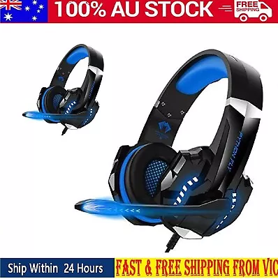 G9000 PRO PYTHON FLY Gaming Headset LED Light Mic For PS4 PS5 Nintendo Xbox AU • $41.99