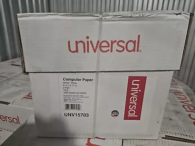 Universal 15703 15 Lbs. 2 Part Carbonless Paper Perforated - WHT (1650/CT) New • $99.98