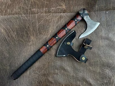 Custom Handmade Viking Axe Cutting Bush Craft Forest Axe/ Hatchet With Cover • $5.50