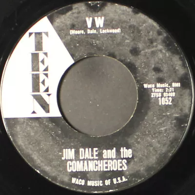 JIM DALE & COMANCHEROES: Tp / Vw TEEN 7  Single 45 RPM • $50