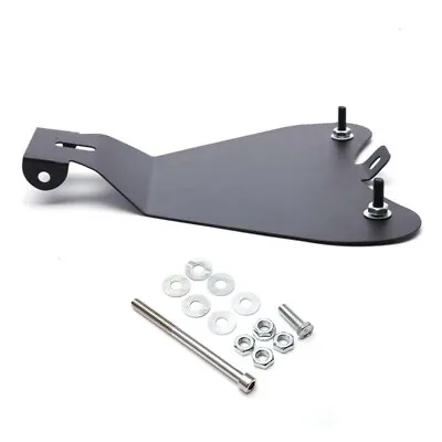 Universal Motorcycle Solo Seat Base Pan Plate Bracket For Harley Bobber Chopper • $29.46