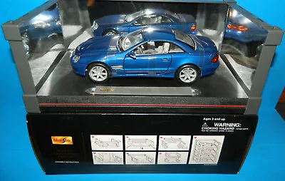 Maisto Premiere Edition Mercedes-Benz SL-Class - Blue - 1/18 Scale -See Pics • $24.95