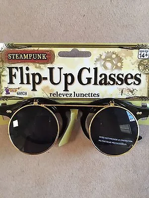 Steampunk Flip-up Glasses -costume Accessory Victorian Dress Up • $8.99