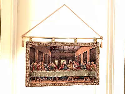 The Last Supper Tapestry Florence Italy L'Arte Dell'Arazzo E Della Passamaneria • $99