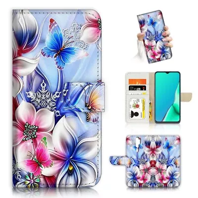 ( For Oppo A9 2020 ) Wallet Flip Case Cover PB21751 Flower • $12.99