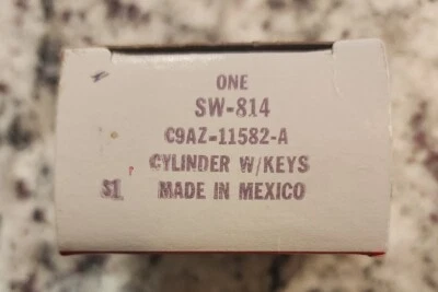 $40 • Buy 1967-69 Ford Mustang Mach 1 Boss Shelby Cougar NOS Ignition Switch Lock Cylinder