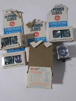 Vintage General Electric Hi Power Flash Cubes 5 Packs 2 Cubes Plus 1  • $15.99