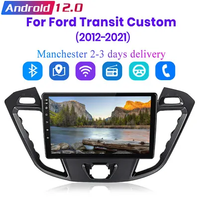 Android 12 DAB+ Car Stereo Radio GPS SatNav Carplay WIFI For Ford Transit Custom • £129.99